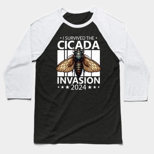 I Survived The Cicada Invasion 2024 Brood X Baseball T-Shirt